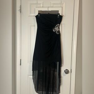 Strapless High Low Dress